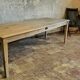 French solid oak farmhouse table 239x89 Raw patinated