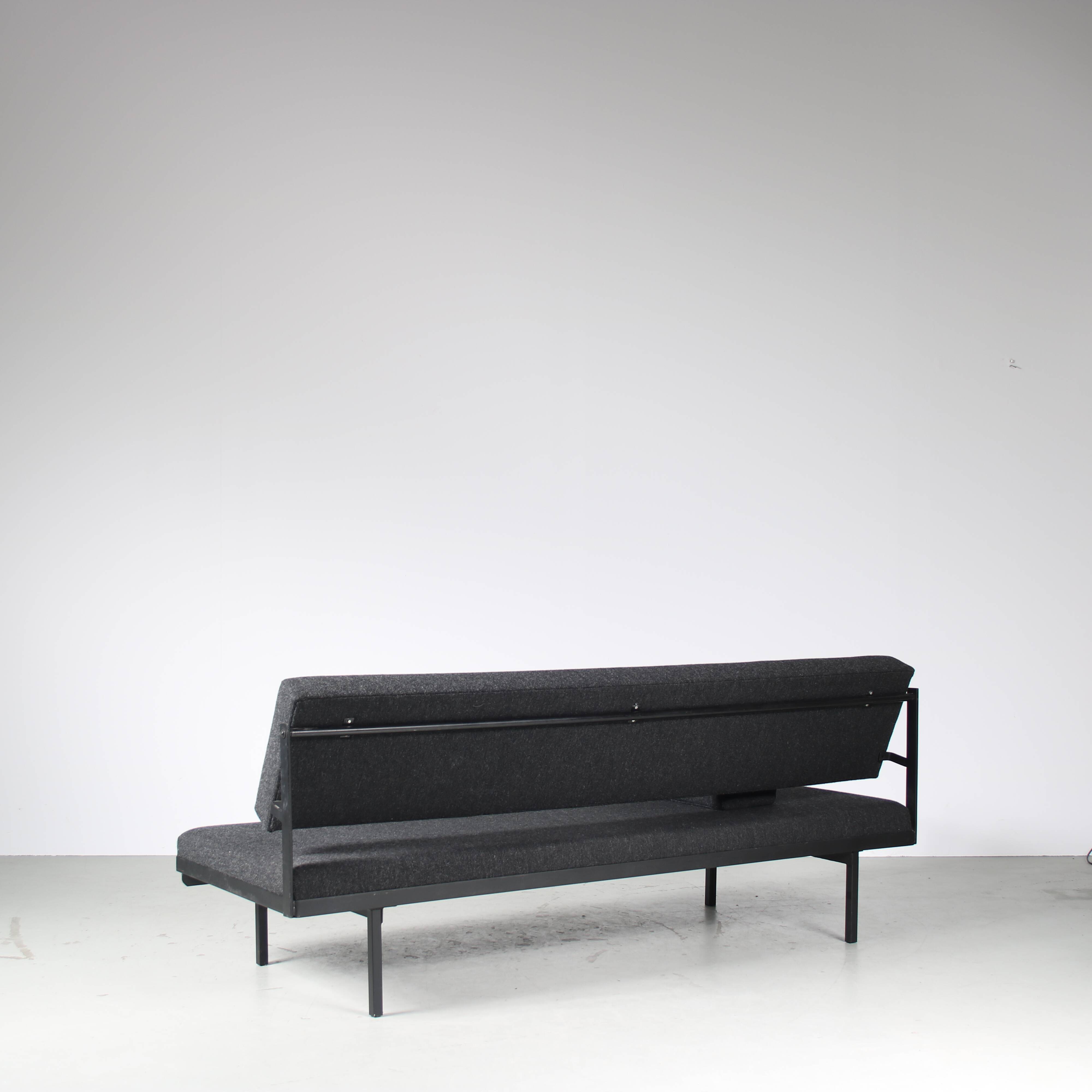 1950s 3-Seater “Sluis” sleeping sofa by Martin Visser for ‘t Spectrum, Netherlands