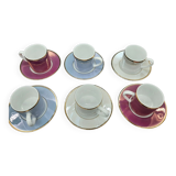 Cups with saucers