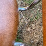 Two Tublac chairs in Skaï and chrome