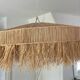 Suspension chandelier lampshade raffia bohemian vintage natural
