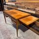 Louis XVI style desk - Walnut & Leather - 1970s