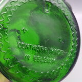 Glass jars container made in green belgium with golden liseret