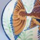 Ceramic plate of art, glazed terracotta, signed Puigdemont, 60s