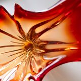 Red Murano glass bowl