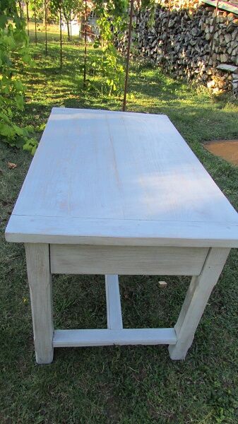 Charming revamped community table