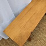 Solid oak bench
