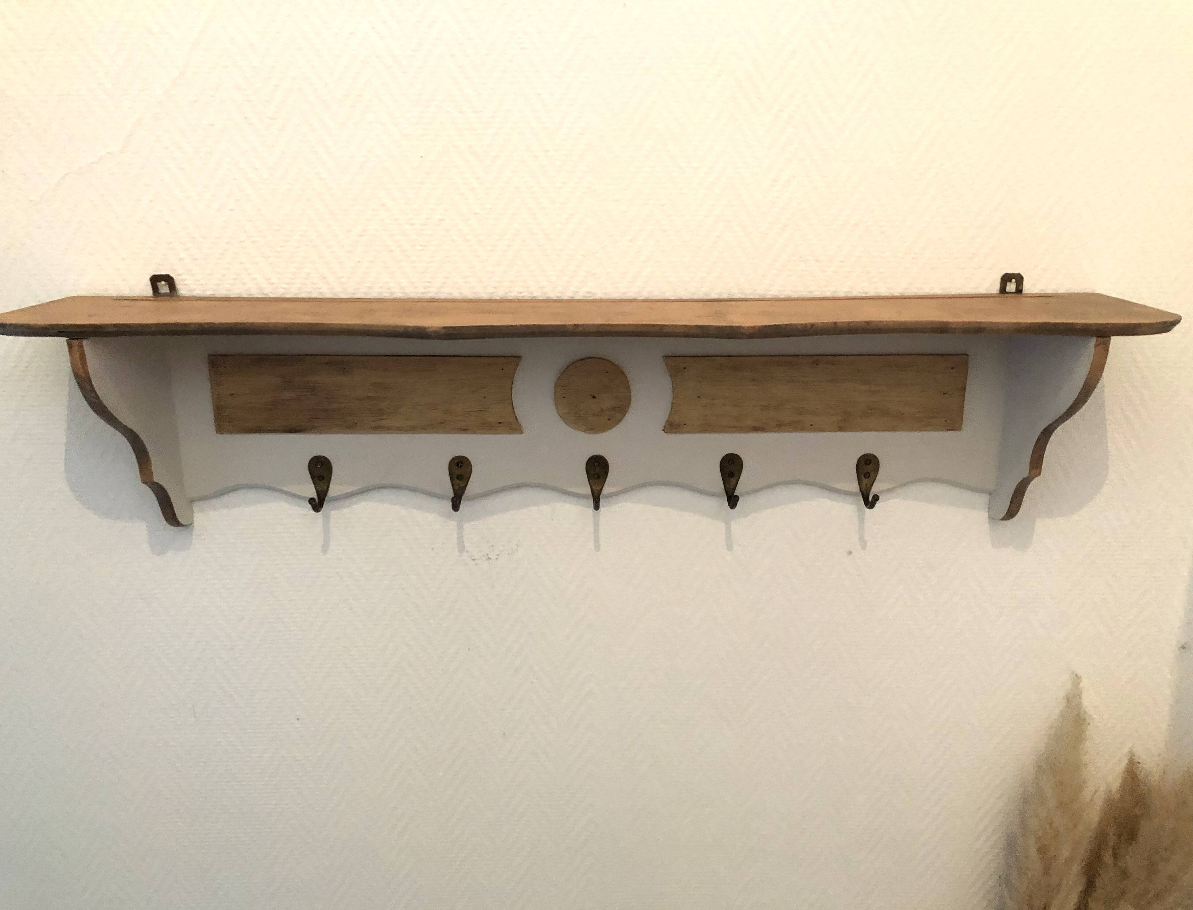 Patère en bois