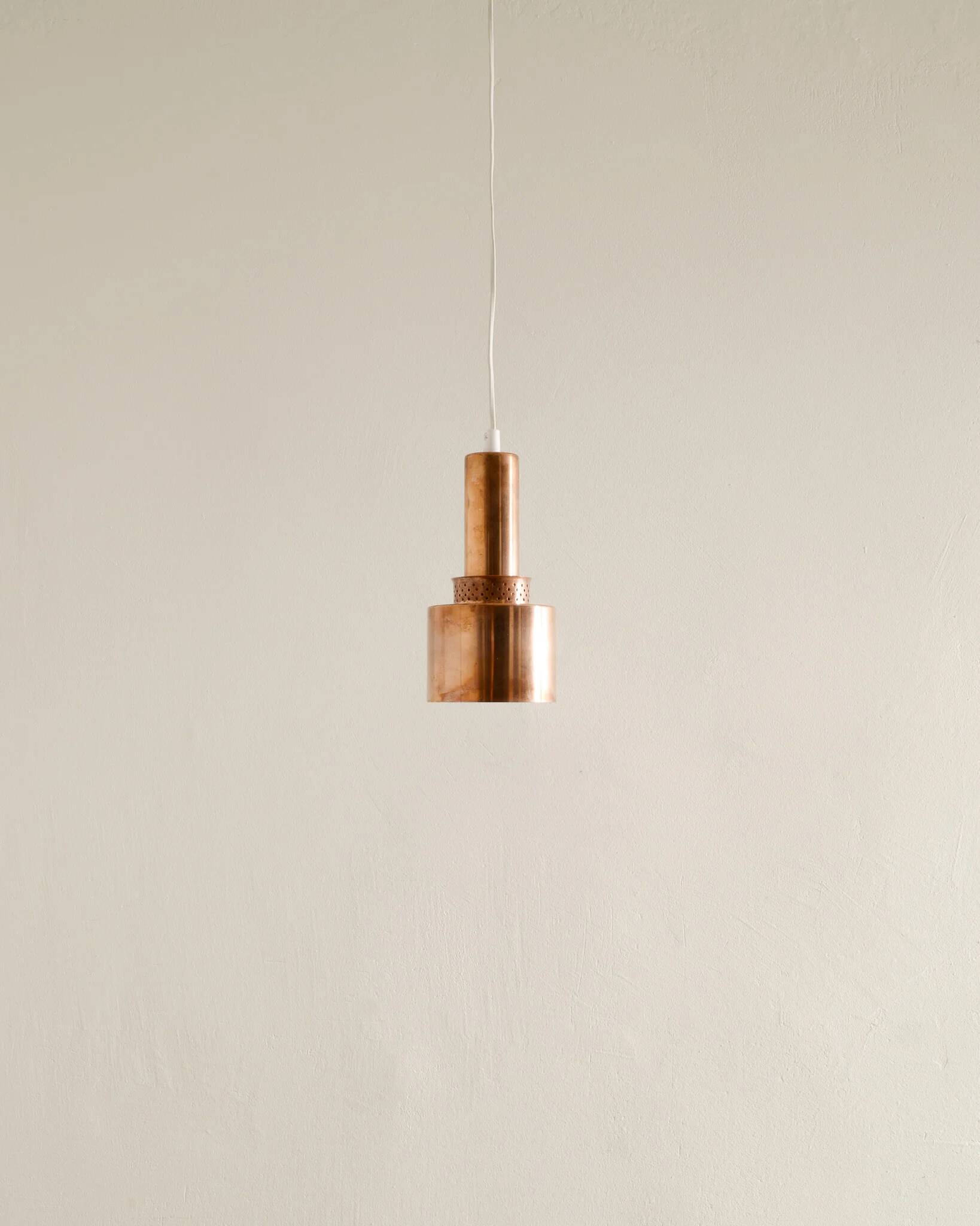 Swedish Mid Century Copper Ceiling Pendant Lamps Hans-Agne Jakobsson, 1950s
