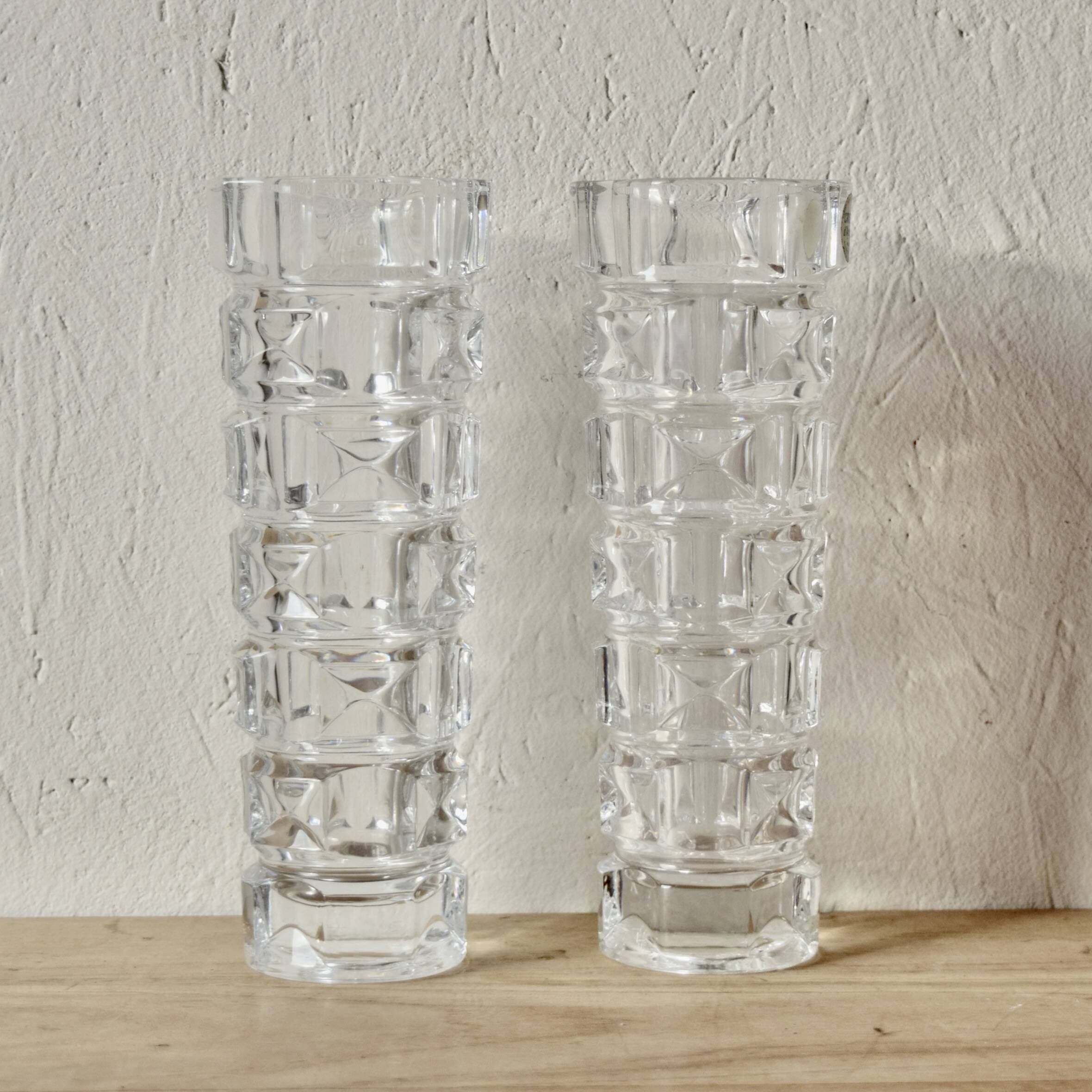 Pair of Cristal d'Arques vases