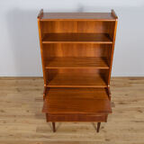 Mid-century teak shelf with pull-out top, 1970s