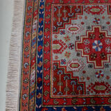 Tapis à franges caucasien du XXe siècle