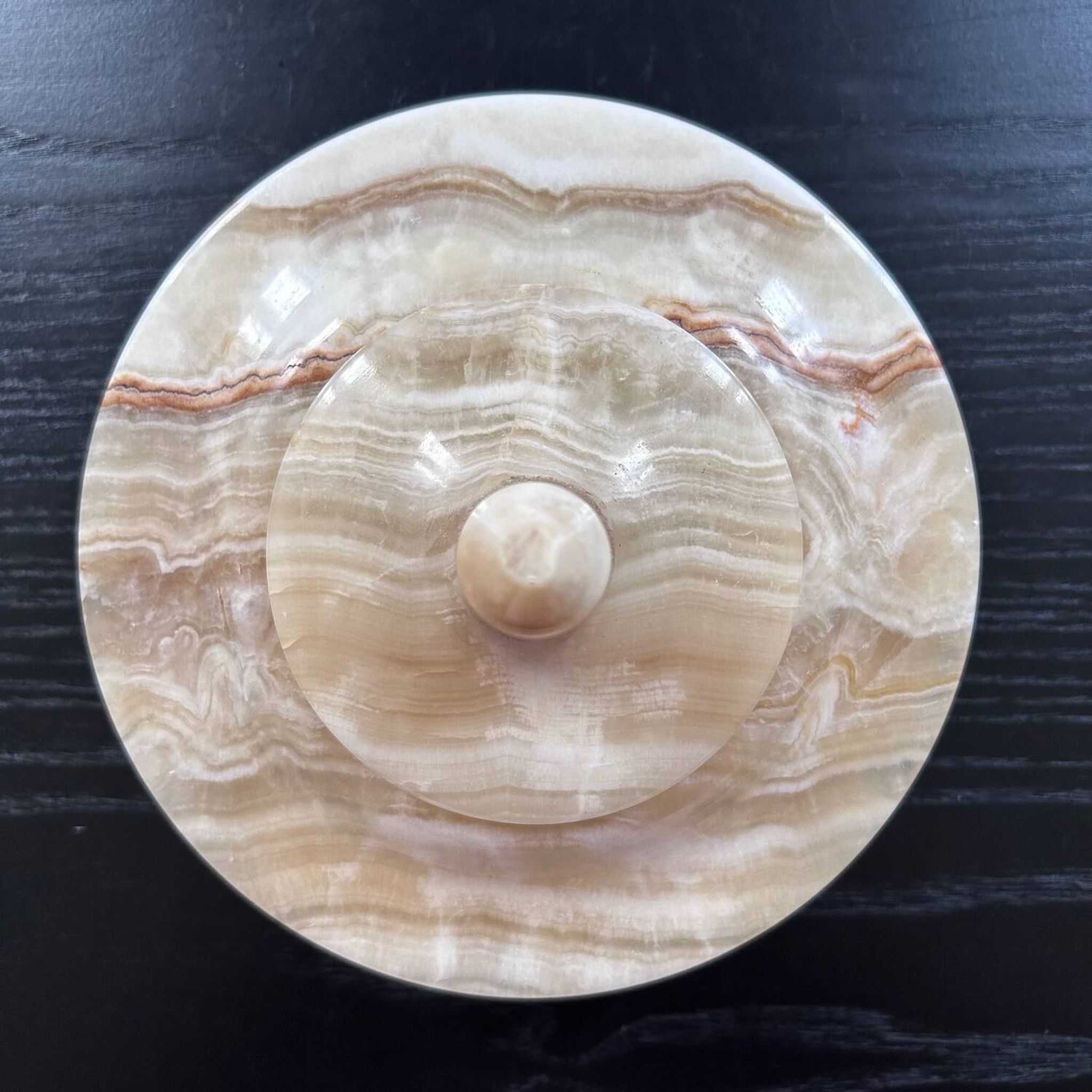 Onyx sugar bowl
