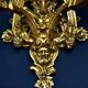 A pair of important gilt bronze wall sconces, Louis XVI style, 19th century.