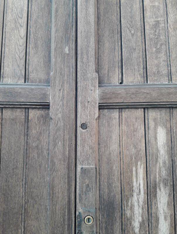 Double entrance door 227x142.2cm oak multi-point lock and frame