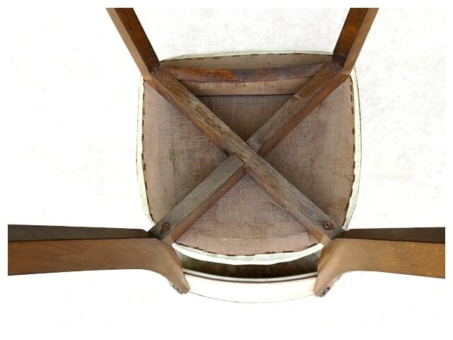 Vintage chairs 50s/60s skai and light beech