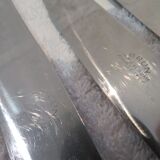 11 silver plated table knives, Ercuis goldsmith, Louis XVI roses model