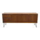 1970s English enfilade in teak with splayed legs.