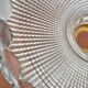 Moulded glass lampshade with concentric relief circa 1950