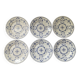 Set of 6 vintage porcelain dessert plates Germany