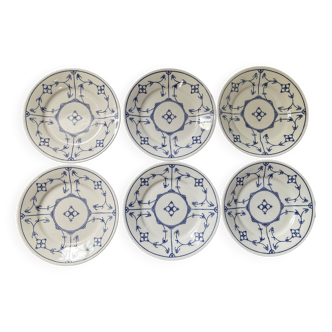Series of 6 vintage porcelain dessert plates Germany
