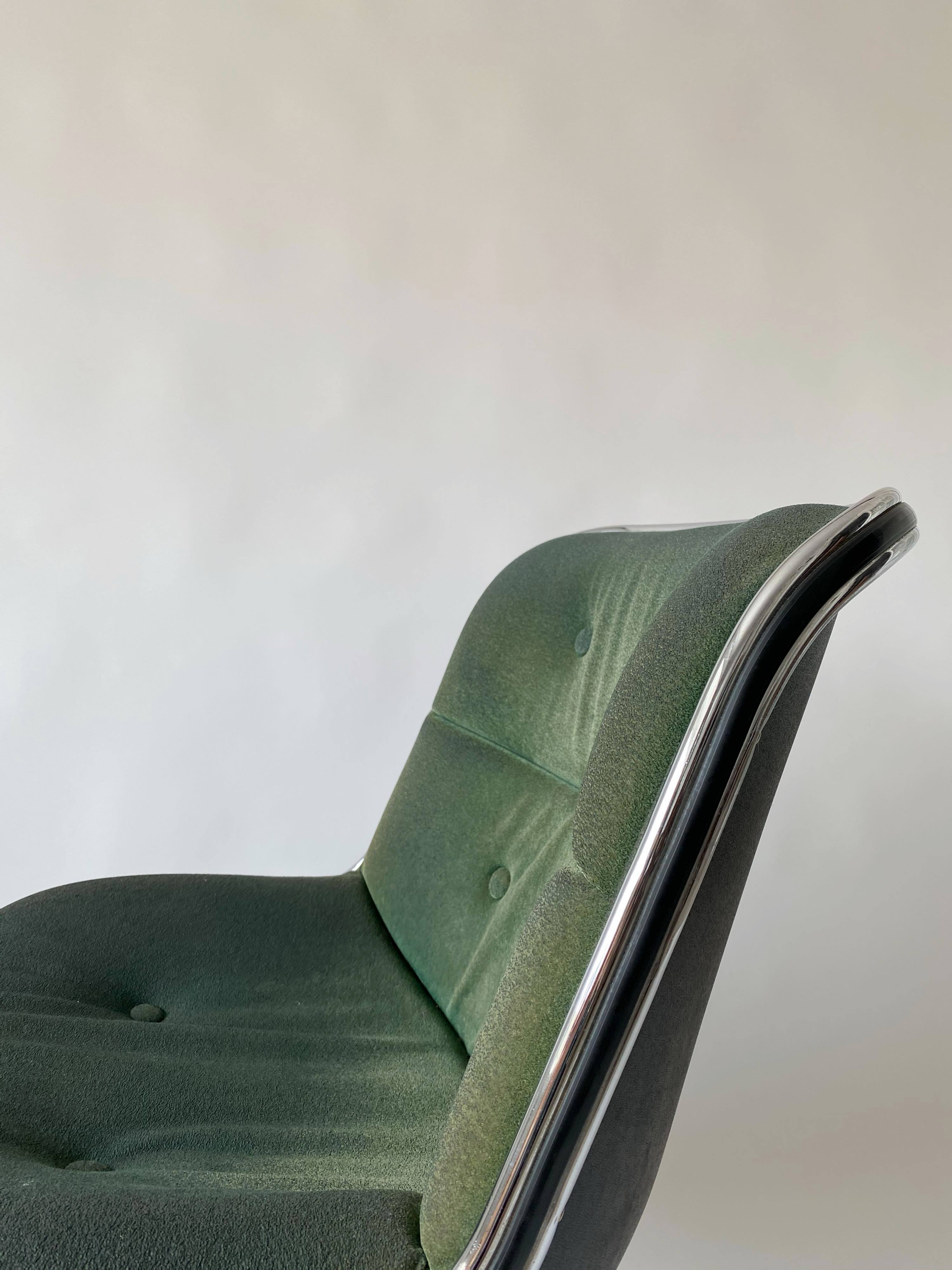 Chrome rotary chair