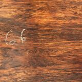 Danish extendable dining table in Rio rosewood 1960