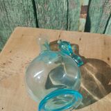 Old blue glass bottle