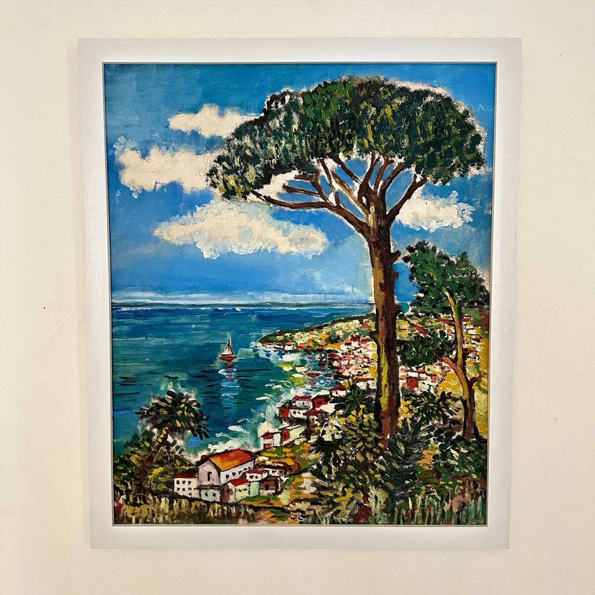 Cote d'Azur, 1970, Oil Painting