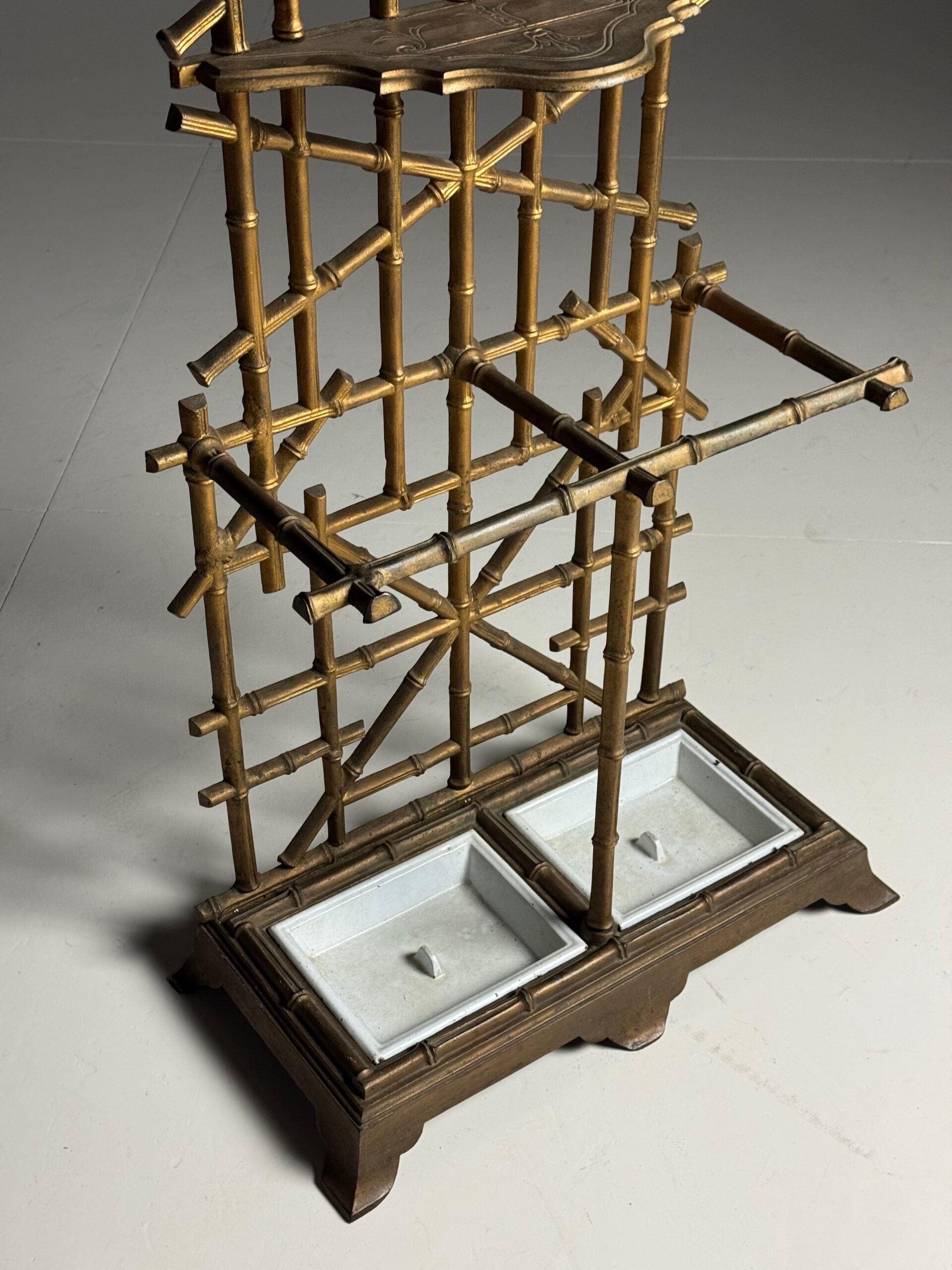 Porte-manteau en faux bambou, vers 1900