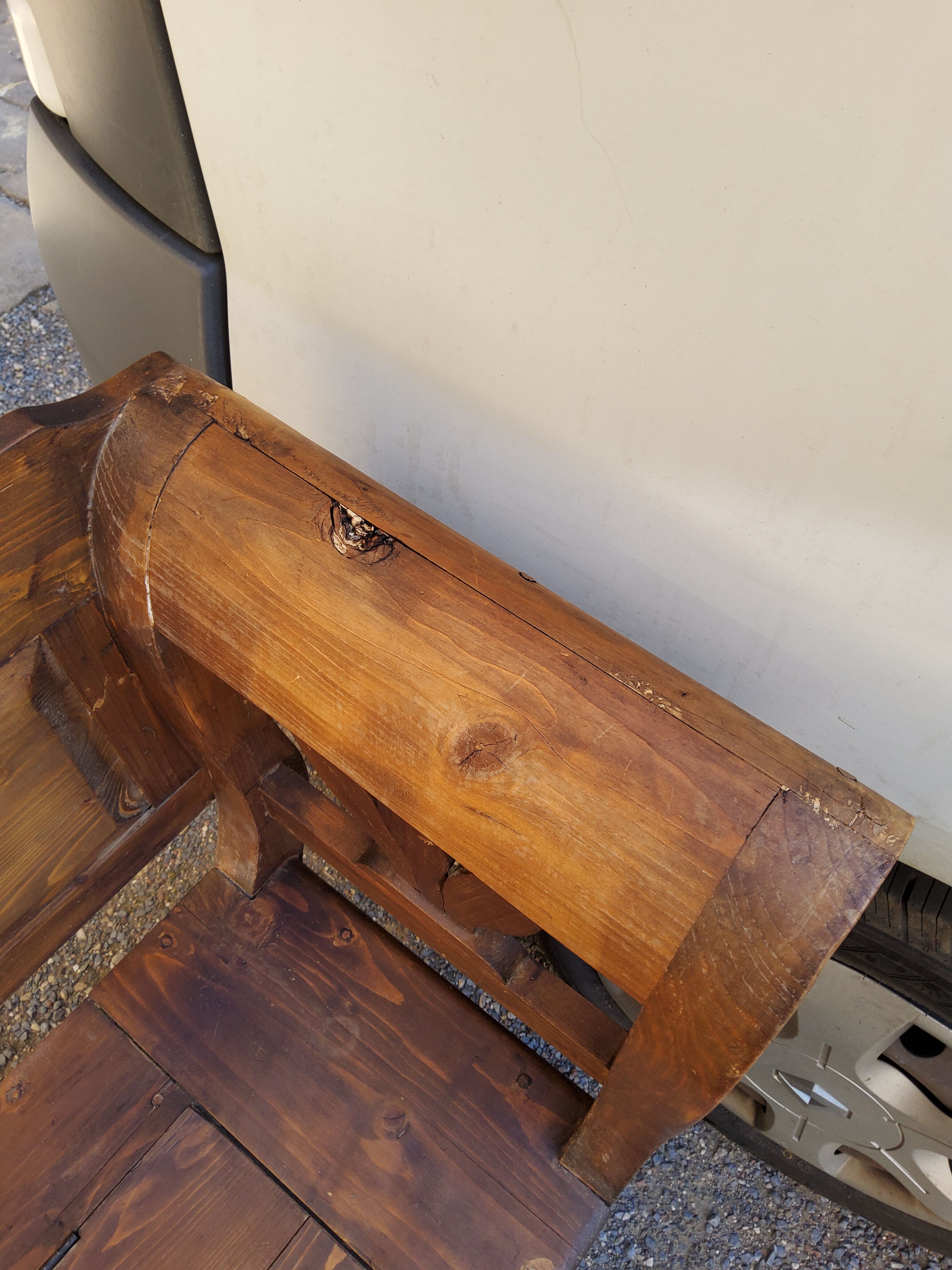 Pine chest bench