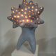 Ceramic lamp by agnes debizet. contemporary ceramist.
