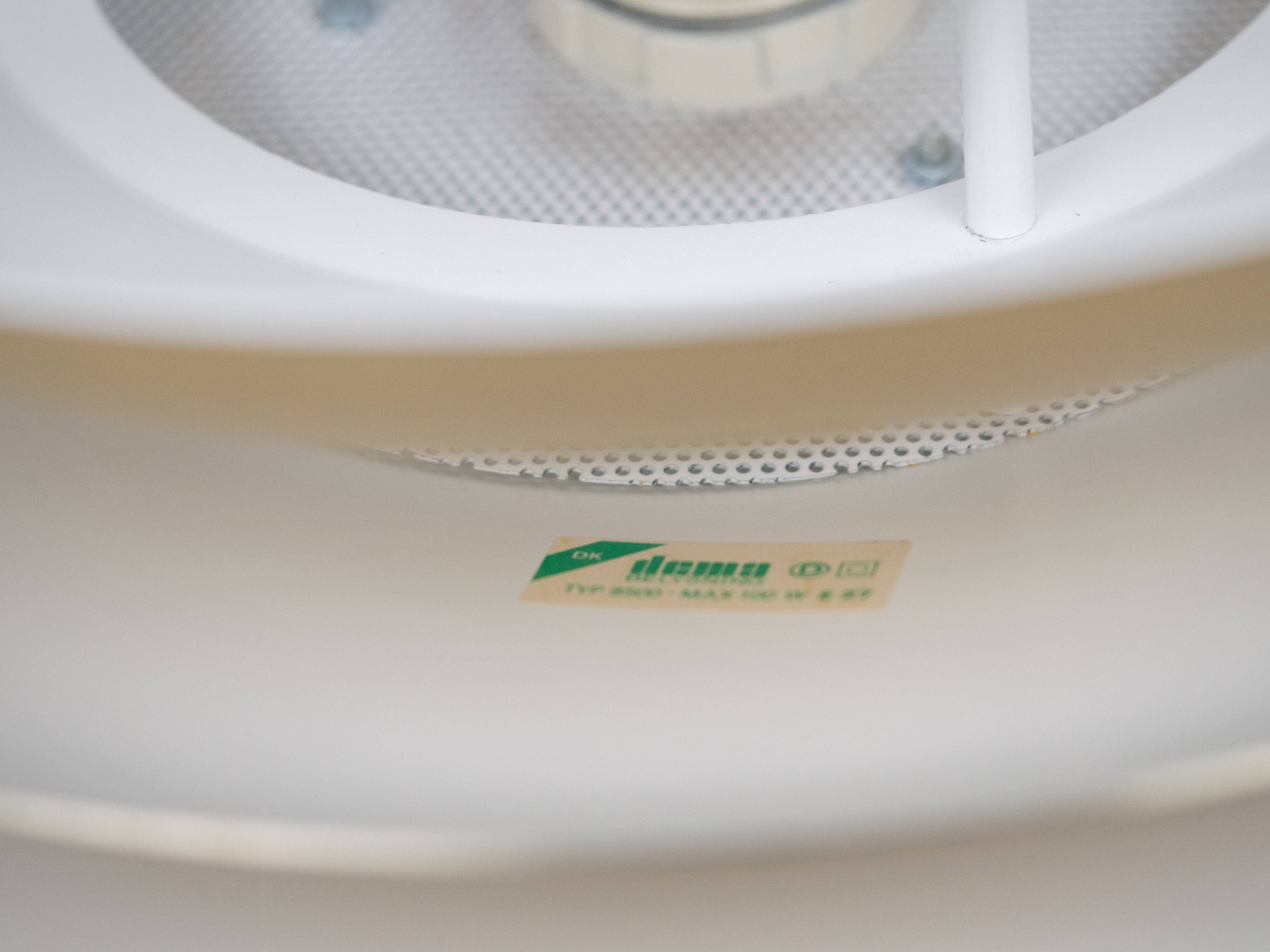 Lampe suspendue vintage danoise Barcelona par Bent Karlby, Lyfa, années 1960.