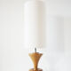 Large vintage turned wooden lamp