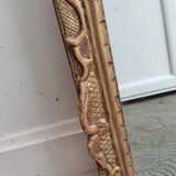 Antique Louis XVI style gilded wood mirror