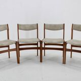 1960s Set of 4 Danish Teak Dining Chairs, Restored
