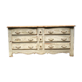 Storage cabinet patinated wood XX Century