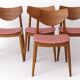 4 Dining Chairs by Benze Sitzmöbelfabrik, 1960s Germany