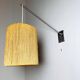 Large Sisal Shade Wall Lamp With Metal Arm, Sweden 1960S