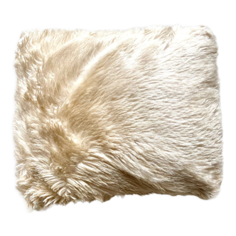 Coussin fourrure vintage années 70