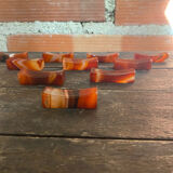 Set of 10 Vintage Agathe Table Knife Holders #D467