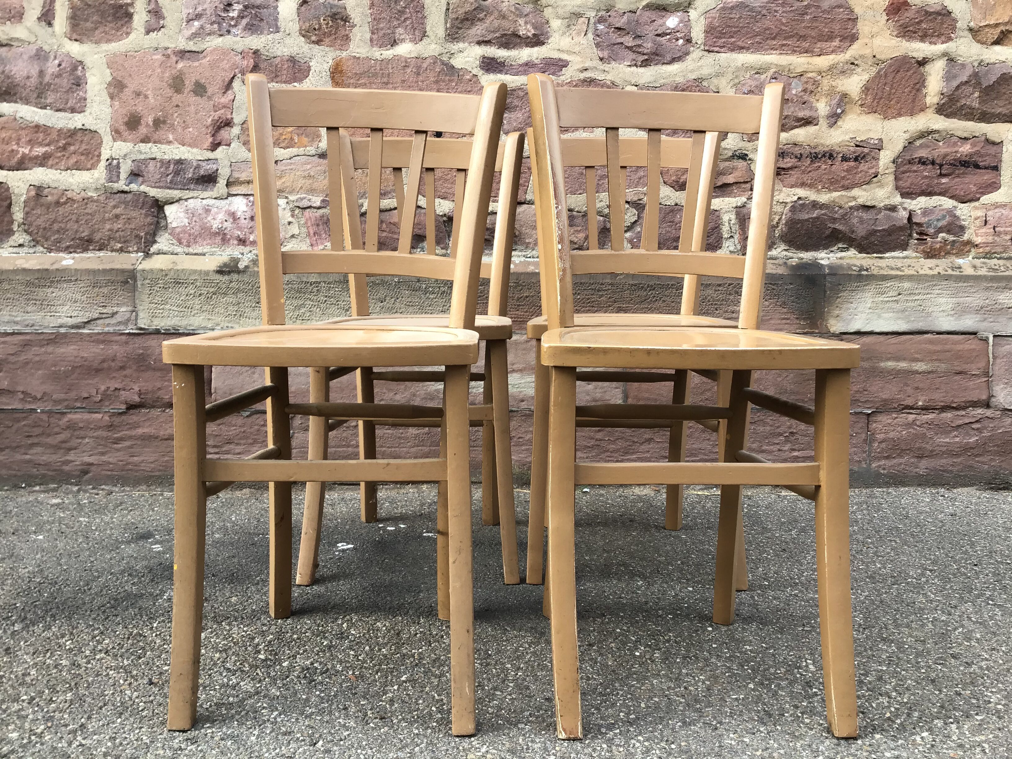 Set of 4 vintage bistro chairs