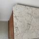 Sandblasted chest of drawers with white marble top