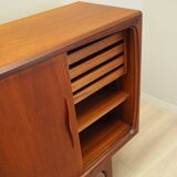 Buffet haut en teck, design danois, années 1970, fabrication : Danemark