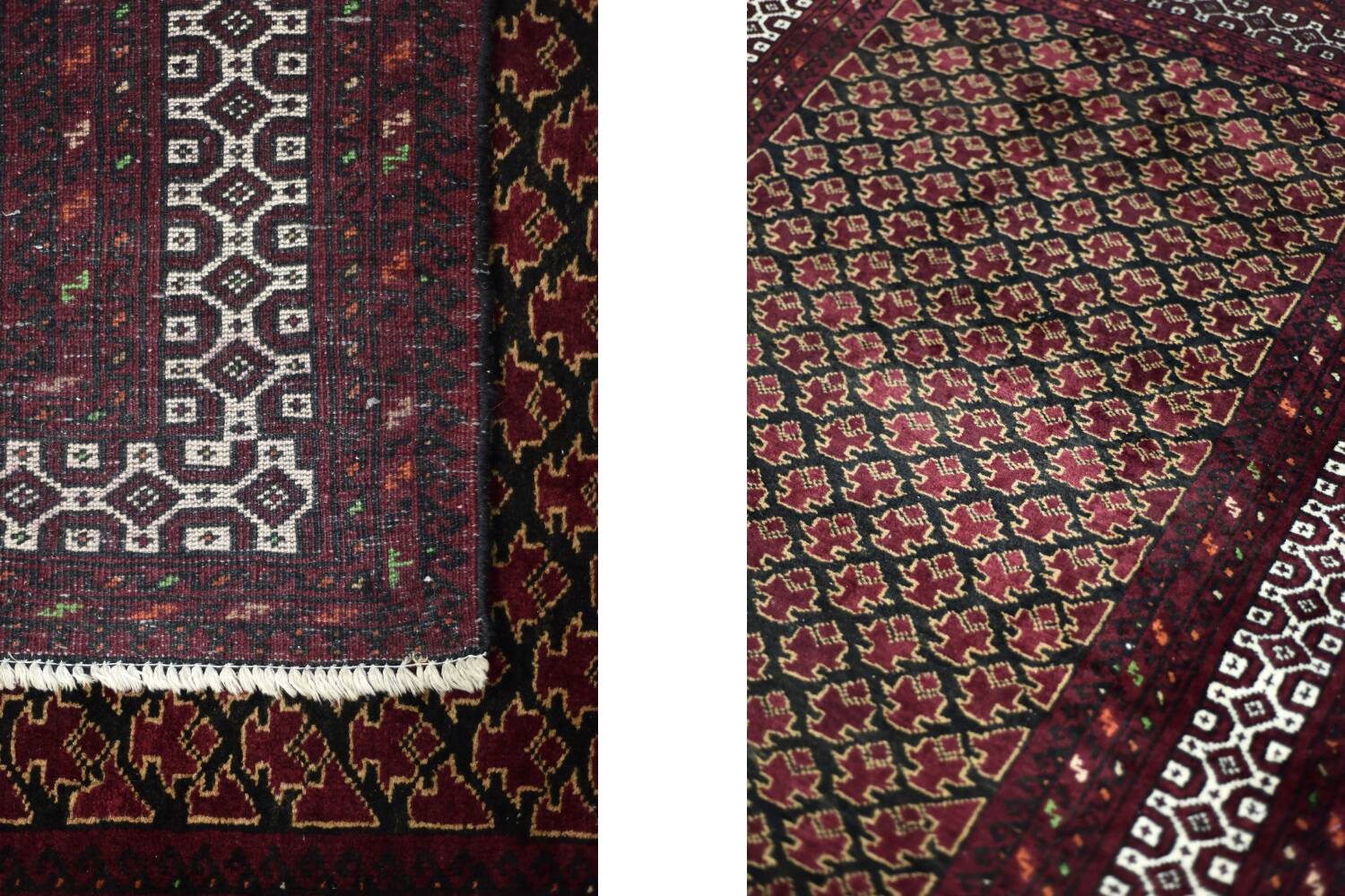 Handwoven Mir-Saruk oriental rug, Middle East 1960s