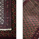 Handwoven Mir-Saruk oriental rug, Middle East 1960s