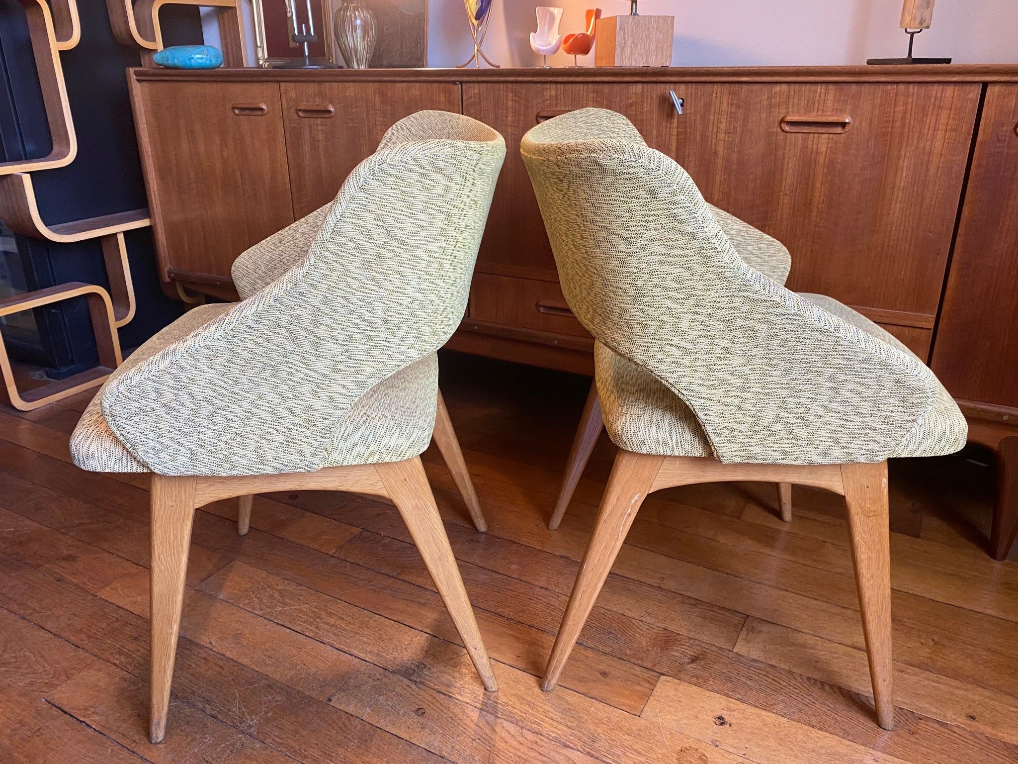 Pair of Erton bridge armchairs France from the 50s