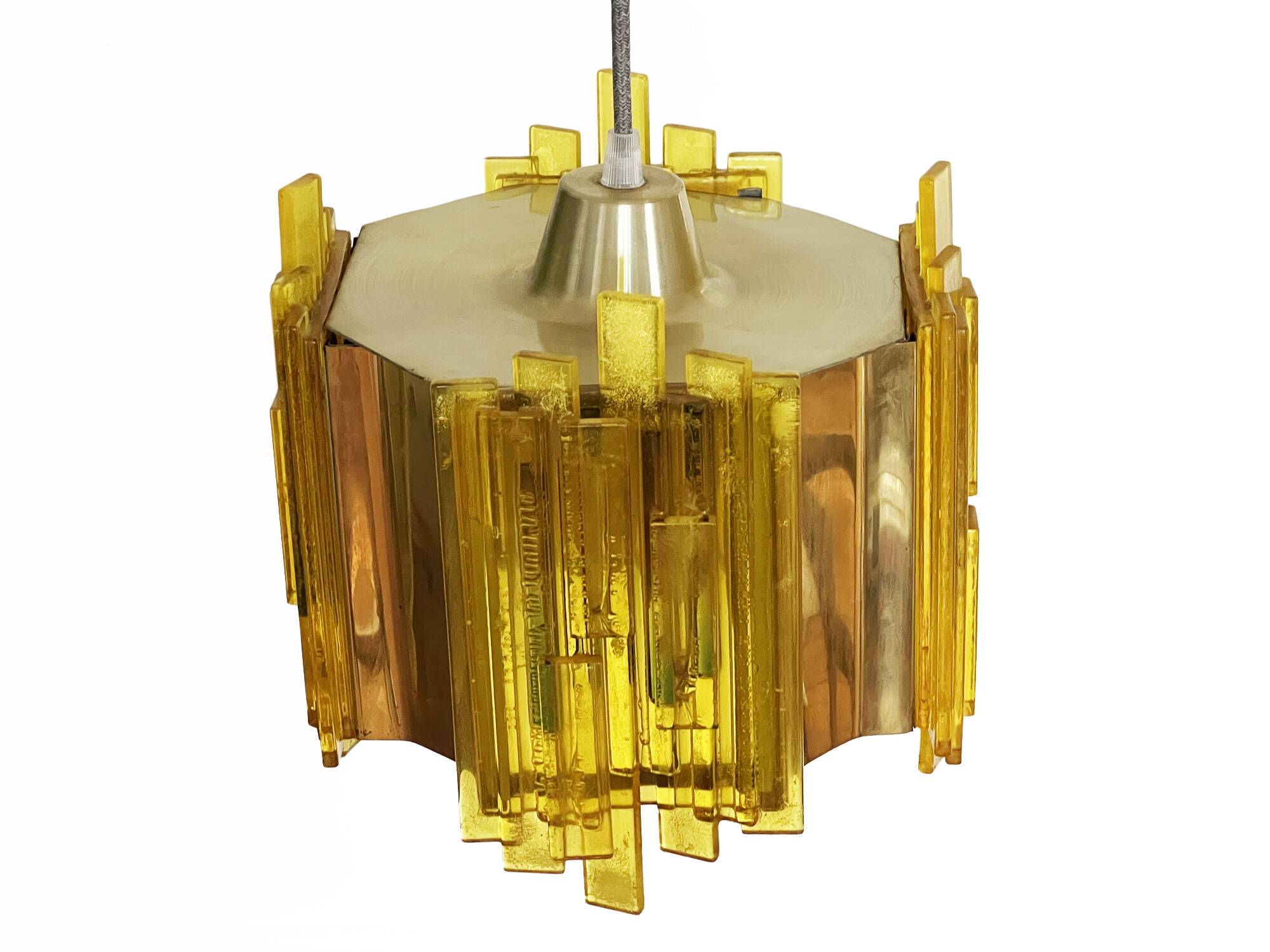 Pendant light by Claus Bolby for CEBO Industri. Denmark 1960s