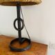 1950s wrought iron table lamp