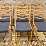 6 Scandinavian chairs 1960